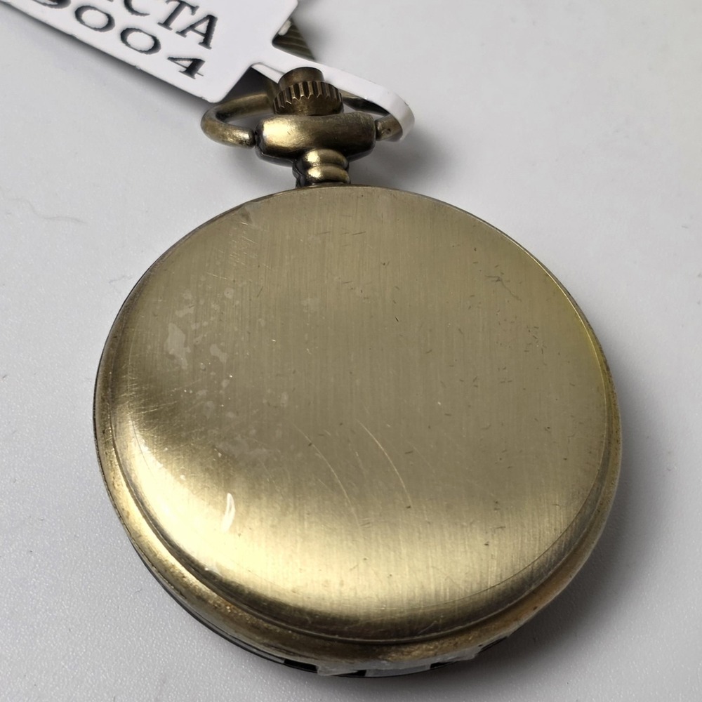 NEW Invicta Vintage Locomotive Pocket Watch - 47mm, Bronze (49004) #0504 - Picture 4 of 4